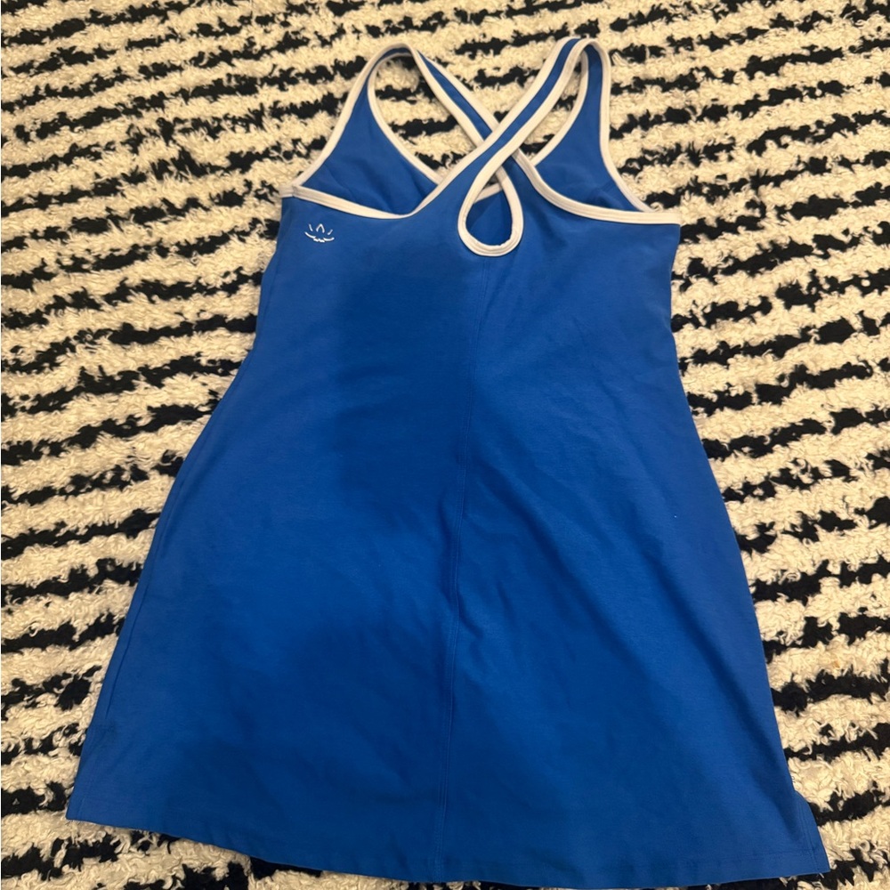 Beyond Yoga Blue and White Top - Picture 2 of 3